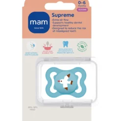 MAM Supreme Sut 0-6M Silk Blue (1 stk)