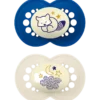 MAM Sut Original Night 16-36M Silicone Blue (2 stk)