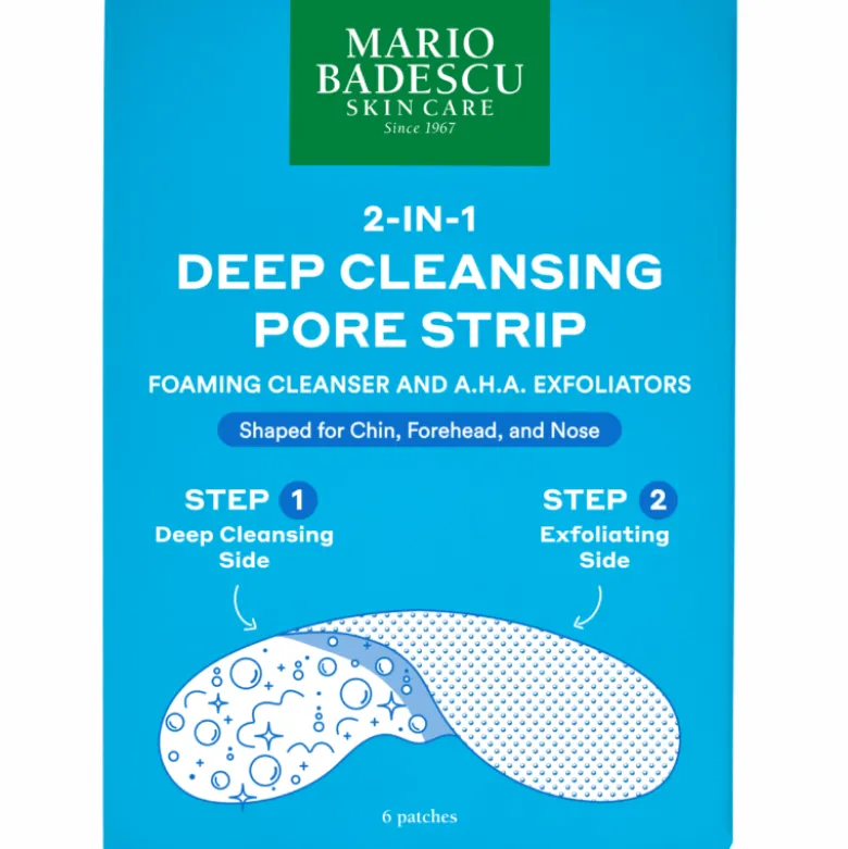 Mario Badescu 2-In-1 Deep Cleansing Pore Strip (6 stk)