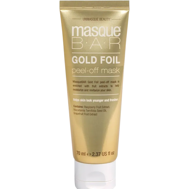 MasqueBar Foil Masque Gold Peel-Off Mask Tube (70 ml)