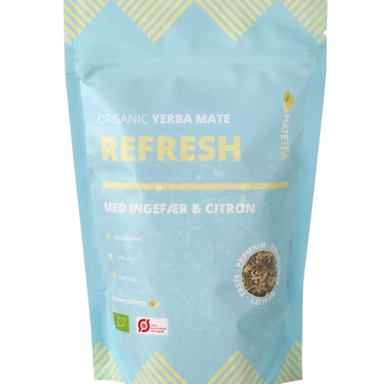 Matetea Yerba Mate Refresh Ingefær Og Citron (180 g)