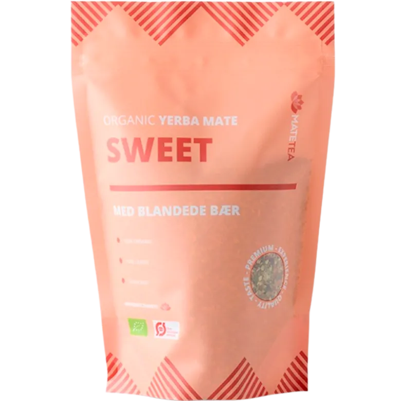 Matetea Yerba Mate Sweet Blandende Bær Ø (180 g)