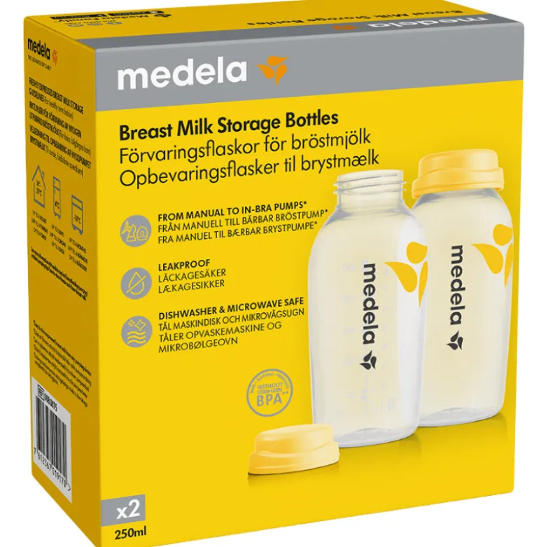 Medela Brystmælksflasker (2 x 250 ml)