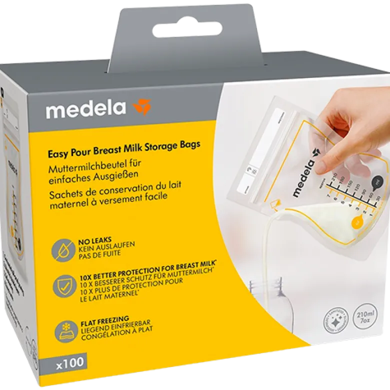 Medela Easy Pour Opbevaringsposer Til Brystmælk (100 stk)