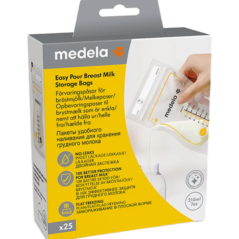 Medela Easy Pour Opbevaringsposer Til Brystmælk (25 stk)