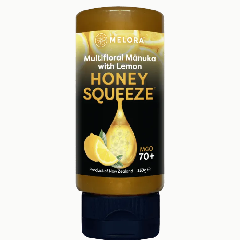 Melora Multifloral Manuka Honey 70+ MGO Lemon Squeeze (330 g)