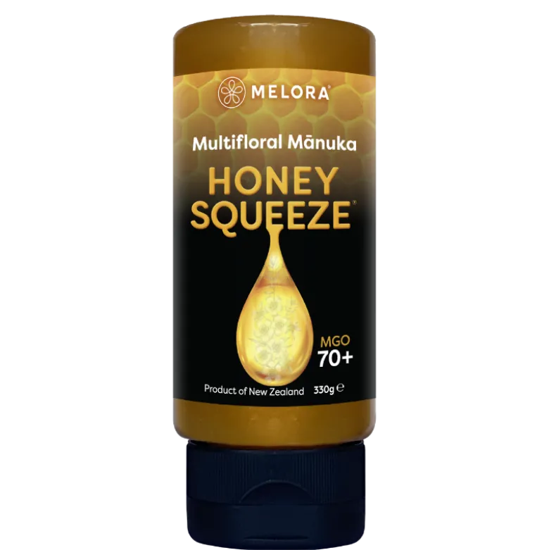 Melora Multifloral Manuka Honey 70+ MGO Squeeze (330 g)