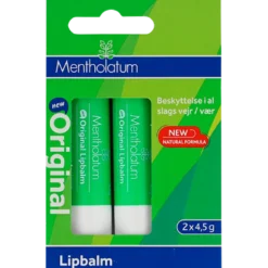 Mentholatum Læbepomade Original (2 x 4,5 g)