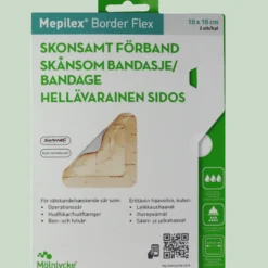 Mepilex Border Flex Fleksibel Skum M. Silikoneklæb 10 x 10 cm (2 stk)