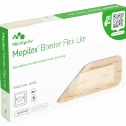 Mepilex Border Flex Lite Tynd Fleksibel Skum M. Silikoneklæb 5 x 12,5 cm (3 stk)