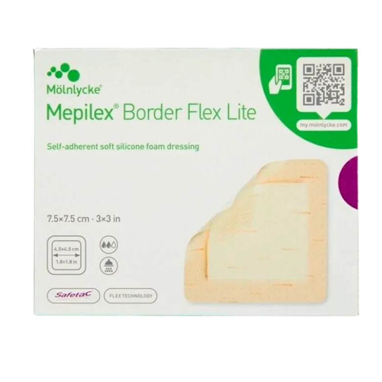 Mepilex Border Flex Lite 7,5 x 7,5 cm (5 stk)