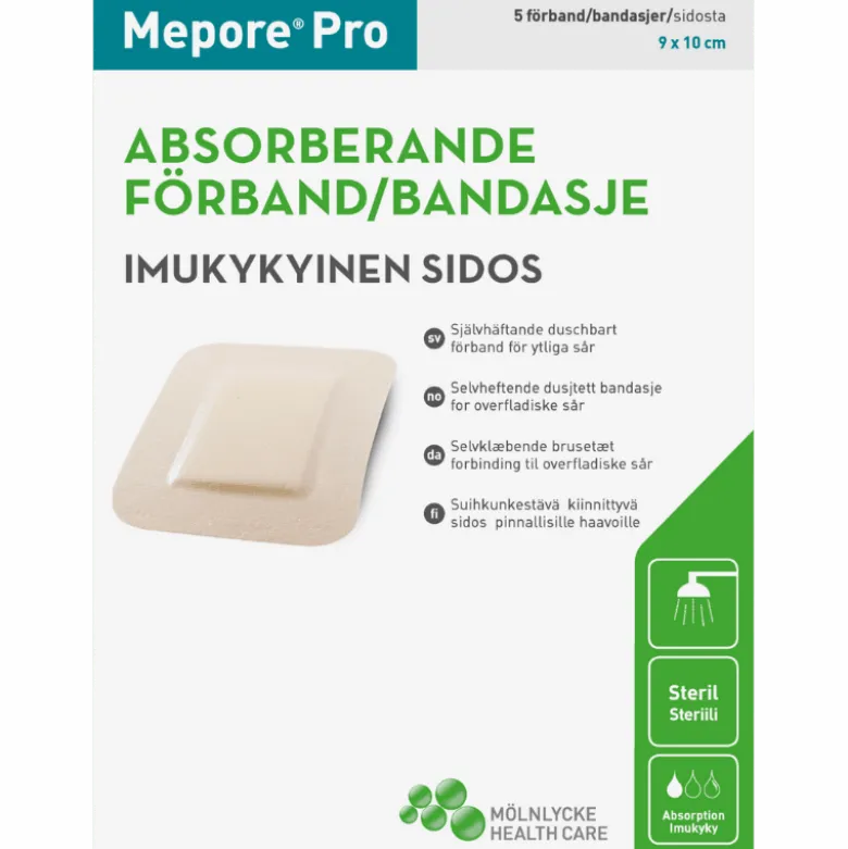 Mepore Pro Plaster Brusetæt 9 x 10 cm (5 stk)