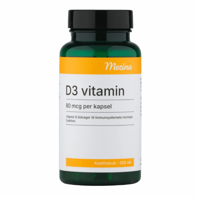 Mezina D3 Vitamin 80 mcg (200 kaps)