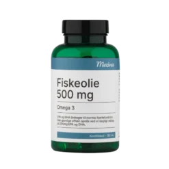 Mezina Fiskeolie Omega 3 500 mg (180 kaps)