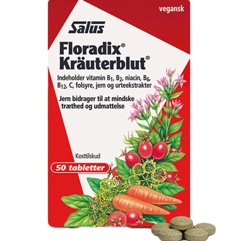 Mezina Floradix Kräuterblut Urte-Jern (50 tabl)
