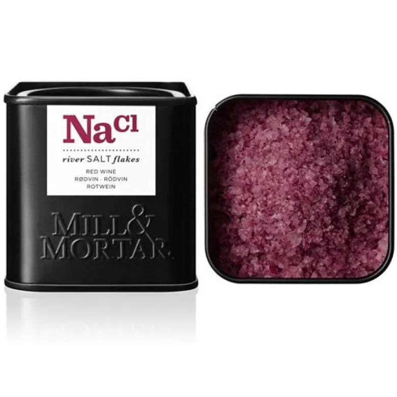 Mill & Mortar Rødvinssalt i flager (80 g)