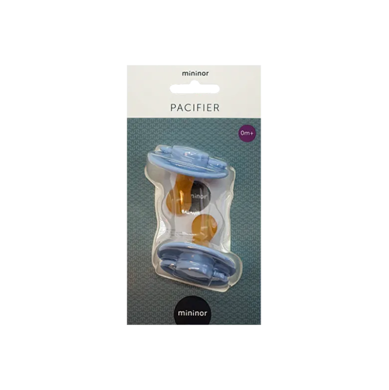 Mininor Latexsut 0+ Mdr Blå (2 stk)