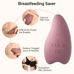 Momcozy Brystmassager M. Varme & Vibration (1 stk)
