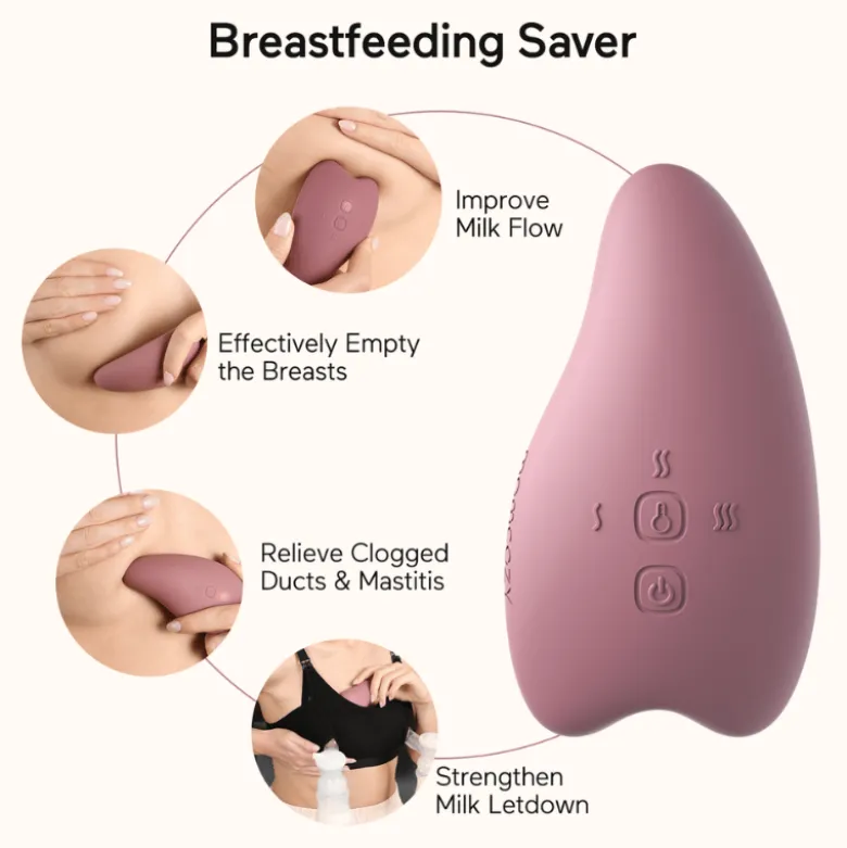 Momcozy Brystmassager M. Varme & Vibration (1 stk)