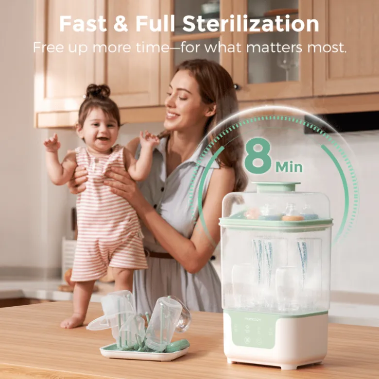 Momcozy 4-i-1 Flasketørrer & Sterilisator (1 stk)
