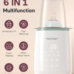 Momcozy 6-i-1 Hurtig Flaskevarmer (1 stk)