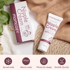 Momcozy 100% Naturlig Vegansk Lanolinfri Nipplecream (50 g)