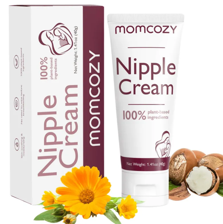 Momcozy 100% Naturlig Vegansk Lanolinfri Nipplecream (50 g)