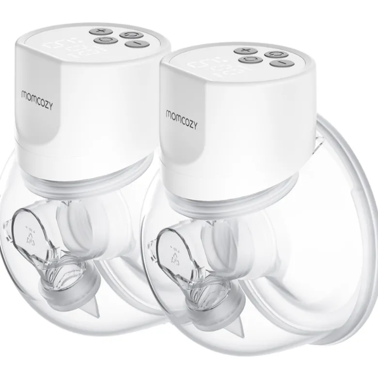 Momcozy S12 Pro Dobbelt Bærbar Brystpumpe Hvid (1 sæt)