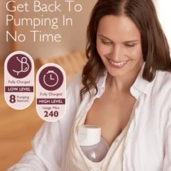 Momcozy S12 Pro Single Bærbar Brystpumpe Hvid (1 stk)