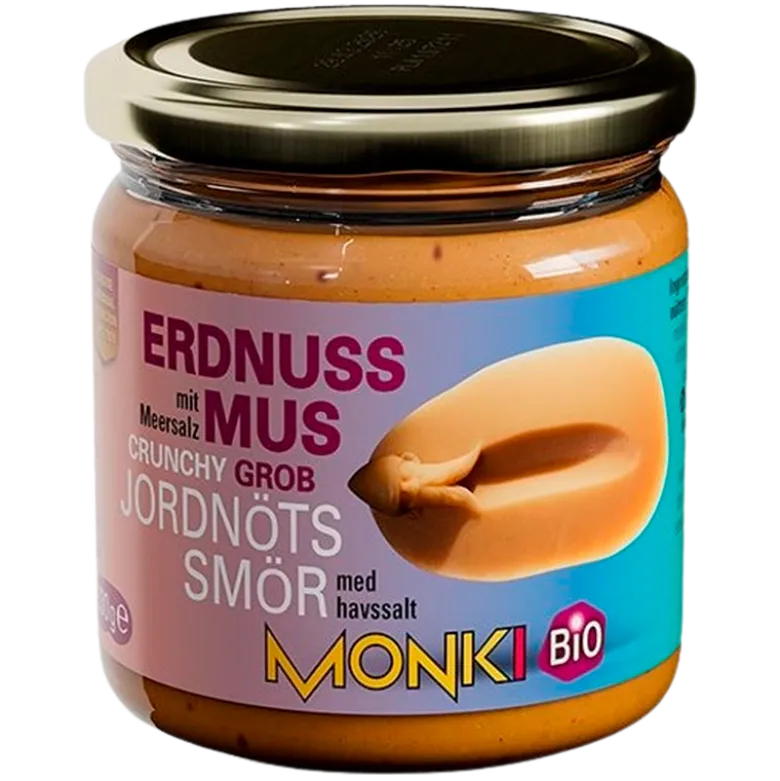 Monki Jordnøddesmør Crunch Ø (330 gr)