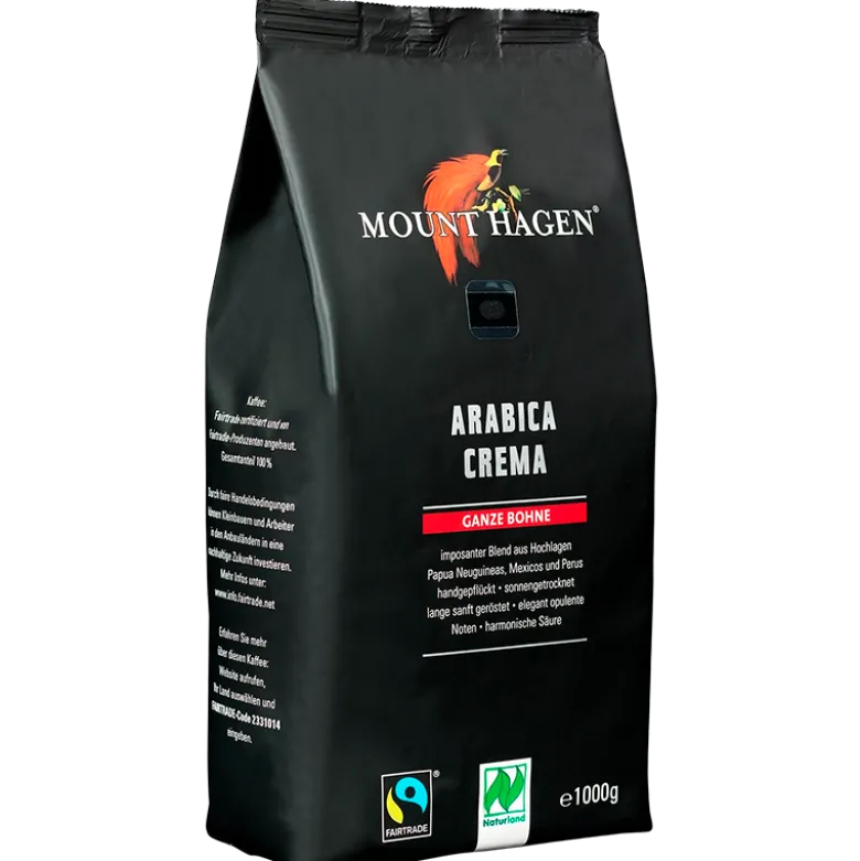 Mount Hagen Kaffebønner Arabica Crema Ø (1 kg)