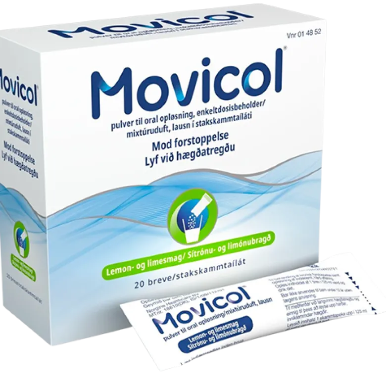 Movicol Pulver Oral Opløsning Lemon- & Limesmag (20 breve)