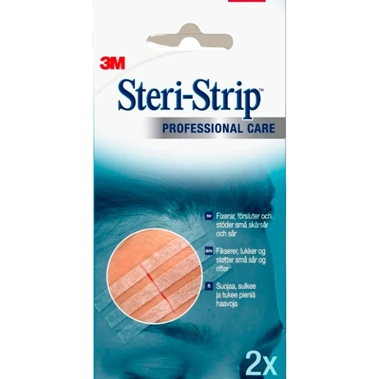 3M Steri-Strip Sårlukningsstrips - 6 mm x 75 mm (6 stk)