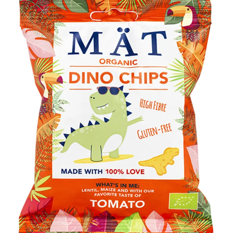 Mät Organic Dino Chips Tomato (35 g)