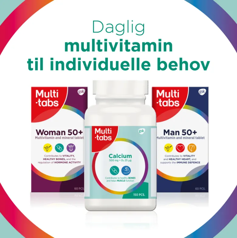 Multitabs Kalk 500 mg + D3 Tabletter (150 stk)