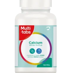 Multitabs Kalk 500 mg + D3 Tabletter (150 stk)