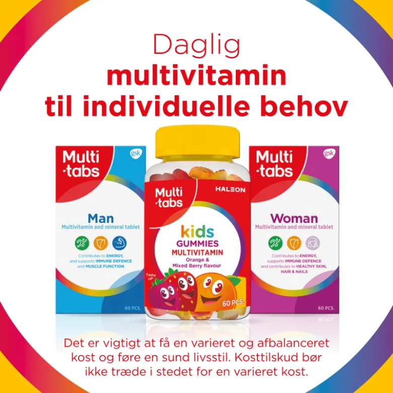 Multitabs Kids Gummies Appelsin & Bærsmag (60 stk)
