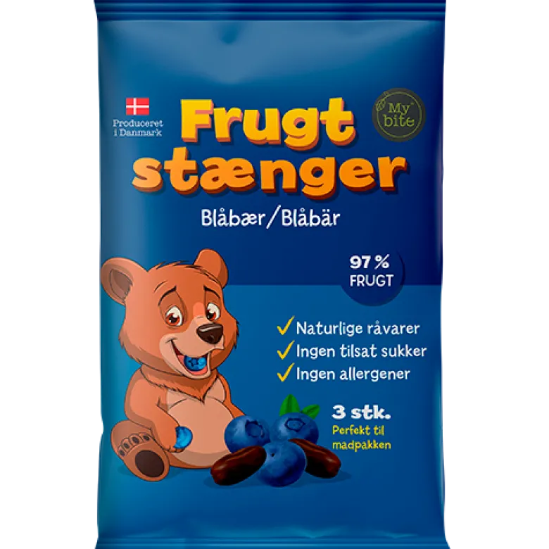 MyBite Frugtstænger Blåbær (60 g)