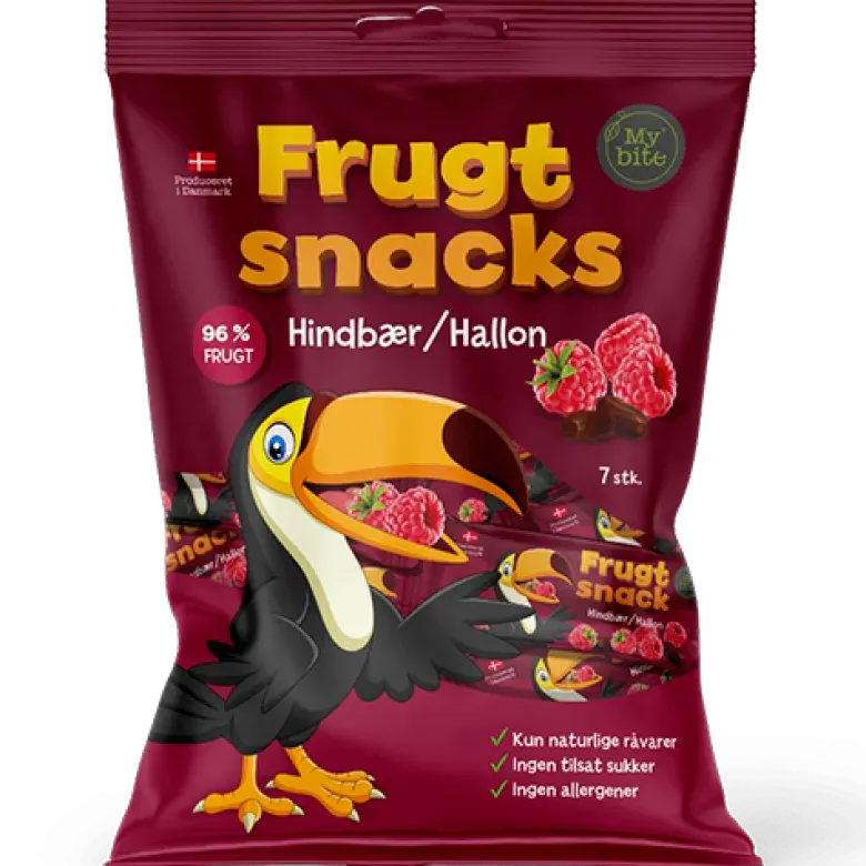 MyBite Mini FrugtBar Hindbær (100 g)
