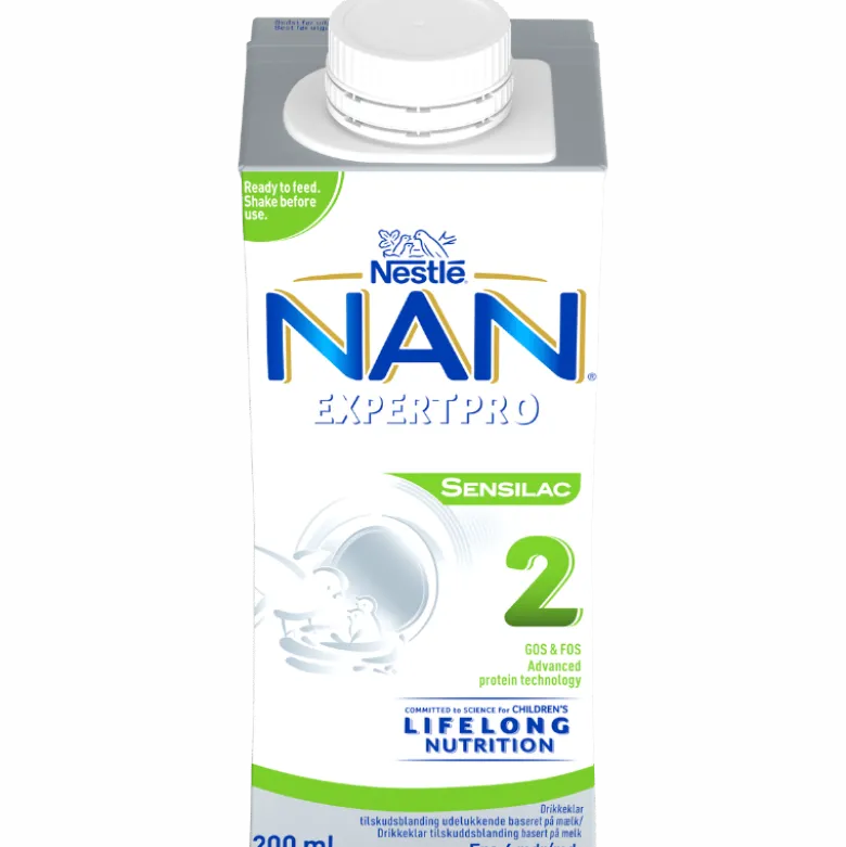 NAN Expertpro Sensilac 2 Drikkeklar Tilskudsblanding - Fra 6 mdr. (200 ml)