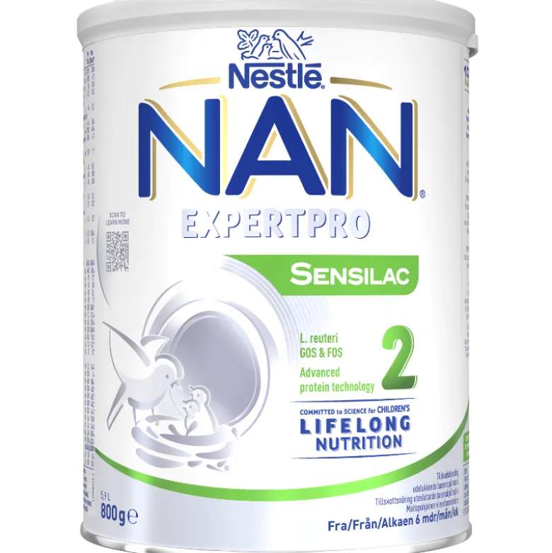 NAN Expertpro Sensilac 2 Tilskudsblanding - Fra 6 mdr. (800 g)