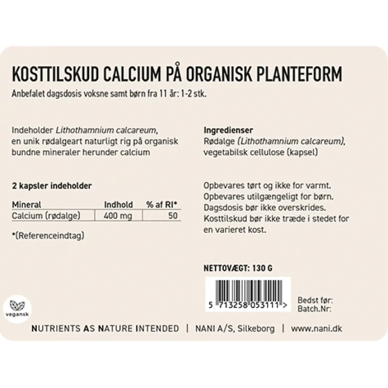 Nani Calcium (180 kaps)