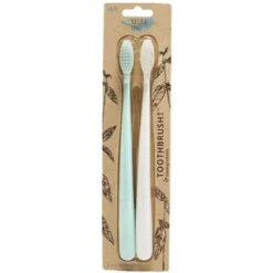 Natural Family Co. Tandbørste Bio 2 pk. Mint/hvid