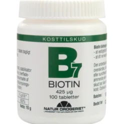 Natur Drogeriet B7 Biotin 425 ug (100 tab)