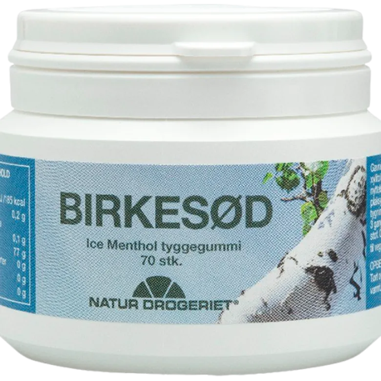 Natur Drogeriet Birkesød Ice Menthol Tyggegummi (70 stk)