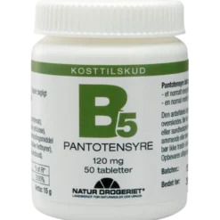 Natur Drogeriet B5 Pantotensyre 120 mg (50 tabletter)