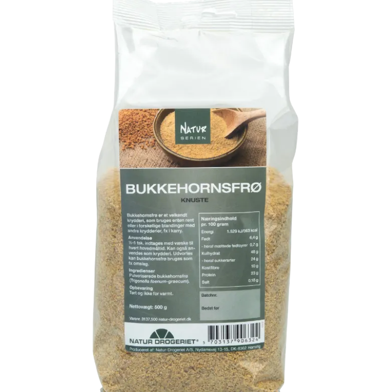 Natur Drogeriet Bukkehornsfrø Knuste (500 gr)