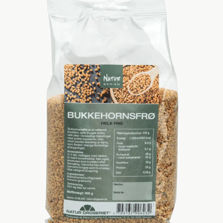 Natur Drogeriet Bukkehornsfrø Hele (500 gr)