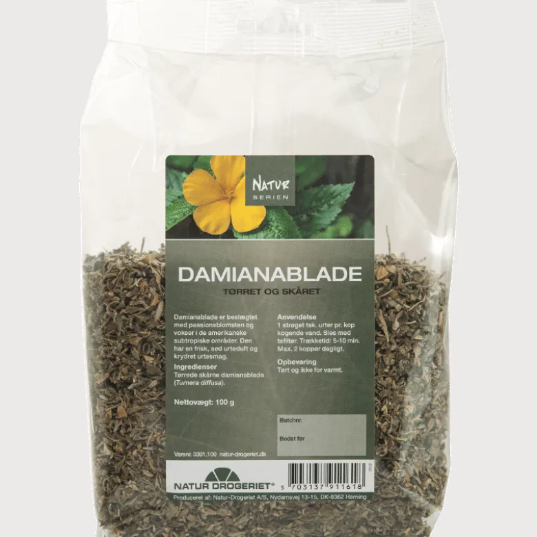 Natur Drogeriet Damianablade Tørret & Skåret (100 g)