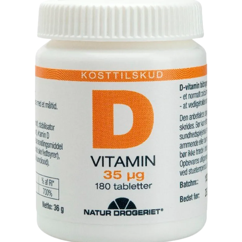 Natur Drogeriet D vitamin 35 ug (180 tabl)